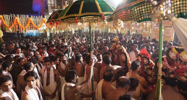 Temple and Festival Photos of Vishnu Maya Temple Thrissur